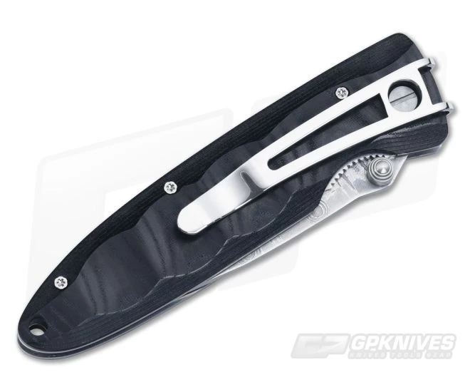 MCusta Damascus Basic Folder Black Micarta - Image 2