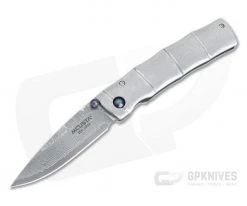 MCusta Take San Mai Damascus VG10 Damascus Bamboo Handle Folder 0033D