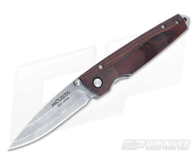 Mcusta Knives Gentleman's Series Indian Rosewood & Damascus