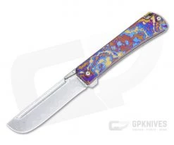 D Rocket Design Jupiter EDC Damacore Alien Camo Timascus Folder 0078