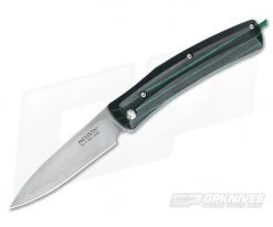 MCusta Knives Higo-Trad Higonokami Slip Joint Folder Black/Green 193C