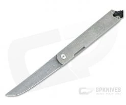 Boker Plus Nori Damascus Stonewashed Titanium Liner Lock Top Flipper 01BO897DAM