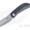 MCusta Petit San Mai Damascus Black/Orange Jute Micarta Liner Lock Front Flipper 0211D
