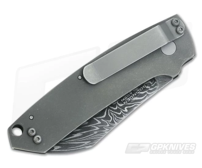 Boker Cox Anso Folder Special Run Damascus 110618DAM - Image 2