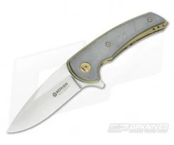 Boker Special Run Model 13 Damascus Voorhies Flipper 112654