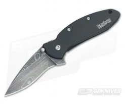 Kershaw Scallion Damascus Assisted Flipper Black DLC 1620DAMCKT