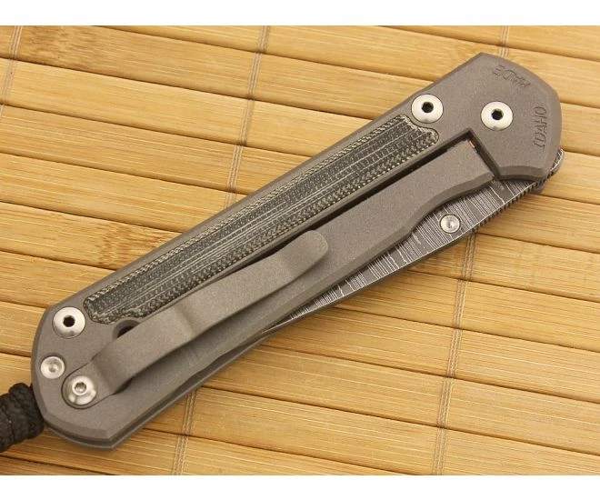 Chris Reeve Large Sebenza 21 Micarta Inlay Ladder Damascus - Image 2