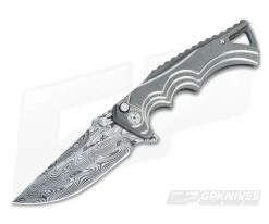 Brian Tighe 3.5" Tighe Fighter Drop Point Damasteel Blade