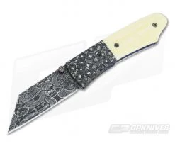Burr Oak Custom Combat Utility Mini Damascus and Fossil Walrus