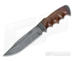 Olamic Cutlery Voykar HT Carved Ironwood and Damascus