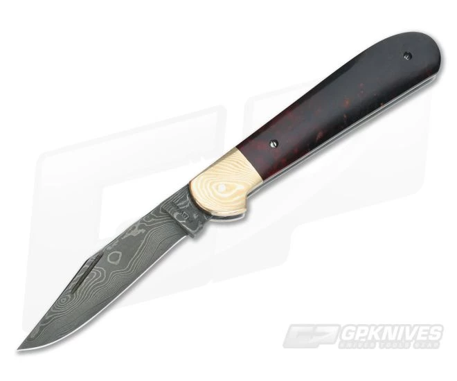 Chuck Hawes Custom Copperhead Wood & Damascus