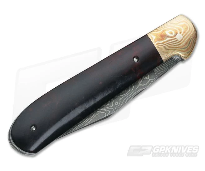 Chuck Hawes Custom Copperhead Wood & Damascus - Image 2