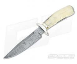 Bill Miller Custom Fighter Small with Walrus Ivory and Damascus