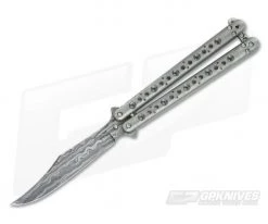 Craig Camerer XL Skeleton Balisong with Damascus Blade