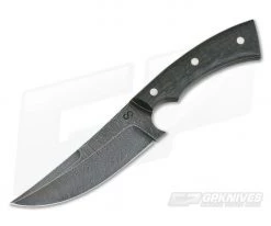 Olamic Cutlery Nero Carbon Fiber HCVD Damascus Persian