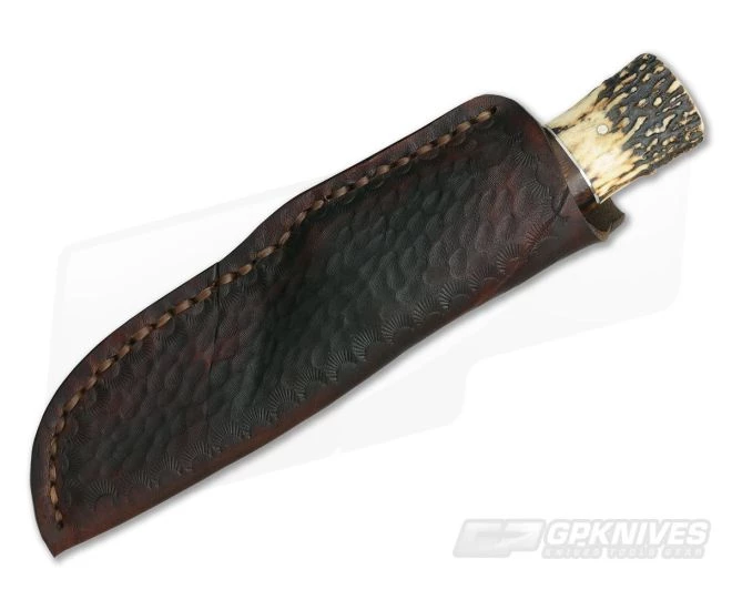 Burr Oak Custom Hunter Bold Twist Damascus Ironwood and Stag - Image 2