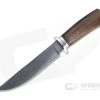 Bill Miller Custom Small Fighter Carbon Damascus Yarran Wood Fixed Blade 4533