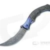 Alan Folts Ritual Damasteel Timascus Bolstered Marbled Carbon Fiber Liner Lock Folder 4627