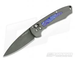 Benchmade 490-181 Arcane Gold Class Titanium and Chad Nichols Damascus