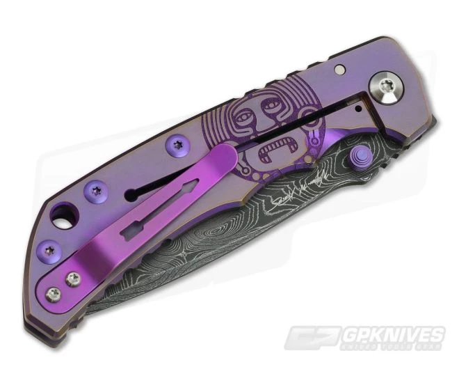 Spartan Harsey Folder Special Edition Purple Mayan Nichols Damascus - Image 2