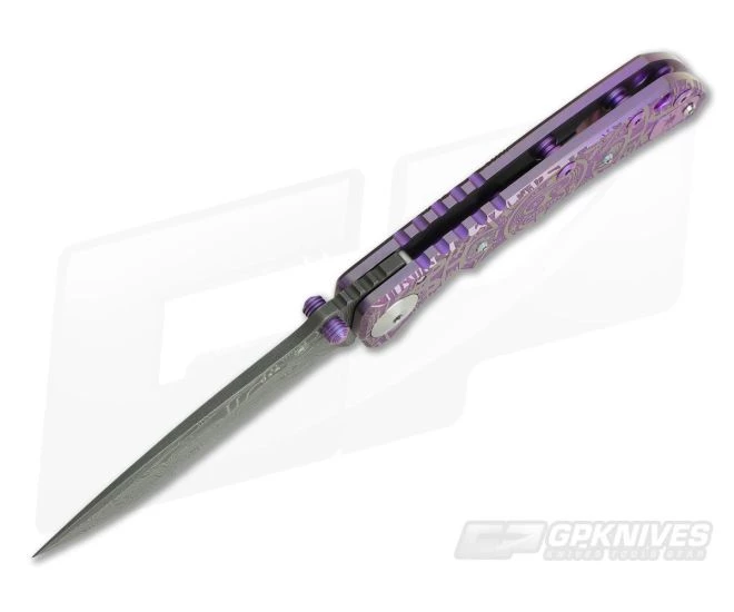 Spartan Harsey Folder Special Edition Purple Mayan Nichols Damascus - Image 3