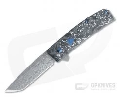 Benchmade 601-211 Tengu Oeser Bifrost Damasteel Marbled Carbon Fiber Gold Class Liner Lock Flipper