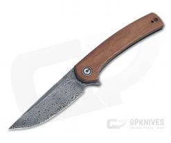 CIVIVI Mini Asticus Black Damascus Cuibourtia Wood Liner Lock Flipper C19026B-DS2