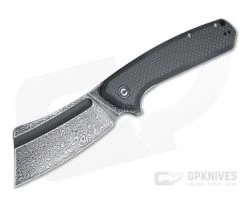 CIVIVI Bullmastiff Carbon Fiber/G10 Black Damascus Liner Lock Flipper C2006DS-1