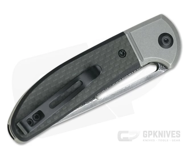 CIVIVI Trailblazer C2018DS-1 Damascus Bolstered Carbon Fiber G10 Slip Joint Folder - Image 2