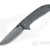 CIVIVI Badlands Vagabond Damascus Spear Point Carbon Fiber Liner Lock Flipper C2019DS-1