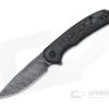 CIVIVI NOx Black Damascus Marbled Carbon Fiber Frame Lock Flipper C2110DS-1