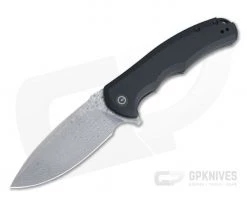 CIVIVI Praxis C803DS Black G10 Damascus Liner Lock Flipper