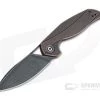 CIVIVI Anthropos Isham Black Stonewashed Copper Damascus Liner Lock Flipper C903DS-3