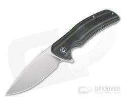 CIVIVI Incite C908A Green G10 Layered Carbon Fiber Satin D2 Liner Lock Flipper