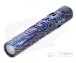 Olight i3T EOS LTD Titanium Damascus 180 Lumens AAA Slim Tail Switch Flashlight