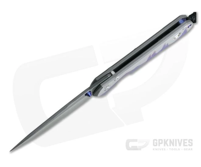 Chris Reeve Large Sebenza 21 Unique Night Sky w/Big Dipper, MOP Inlay and Nichols Raindrop Damascus L21-1058-05 - Image 3