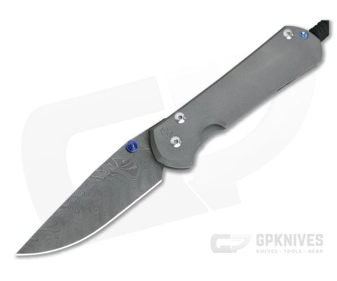 Chris Reeve Large Sebenza 31 Boomerang Damascus Drop Point 001