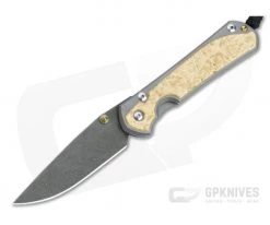 Chris Reeve Large Sebenza 31 Raindrop Damascus Box Elder Inlay Folder 002