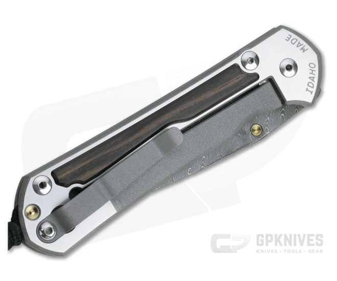 Chris Reeve Large Sebenza 31 Macassar Ebony Inlay Boomerang Damascus Drop Point - Image 2