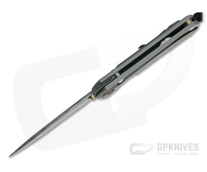 Chris Reeve Large Sebenza 31 Macassar Ebony Inlay Boomerang Damascus Drop Point - Image 3