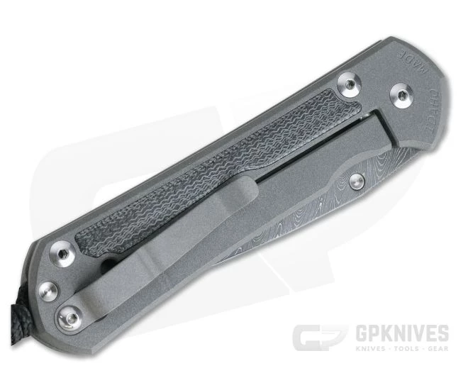 Chris Reeve Large Sebenza 31 Black Canvas Micarta Inlay Boomerang Damascus Drop Point - Image 2