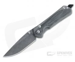 Chris Reeve Large Sebenza 31 Black Canvas Micarta Inlay Raindrop Damascus Drop Point 001