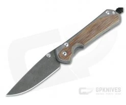 Chris Reeve Large Sebenza 31 Raindrop Damascus Natural Micarta Inlay Folding Knife 003