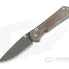 Chris Reeve Large Sebenza 31 Raindrop Damascus Natural Micarta Inlay Folding Knife