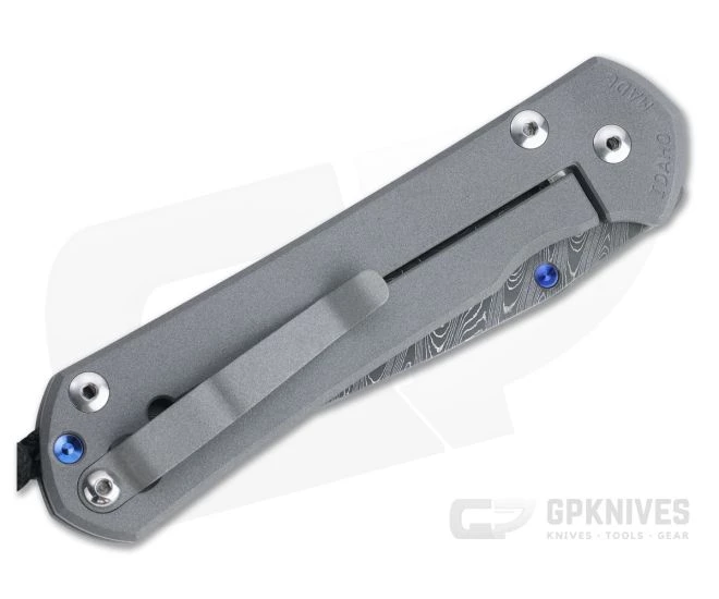 Chris Reeve Large Sebenza 31 Unique Graphic w/Pyrite Cabochon Boomerang Damascus Drop Point - Image 2