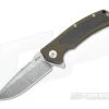 Reate Knives Mini Horizon-D Bronze Titanium Carbon Fiber Damasteel Frame Lock Flipper