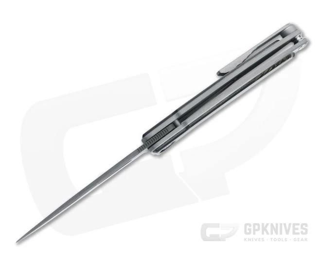 Chris Reeve Mnandi Ladder Damascus Bog Oak Gentleman's Frame Lock Folder 001 - Image 3