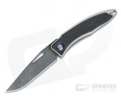 Chris Reeve Mnandi Bog Oak Boomerang Damascus Frame Lock Folder MNA-1116