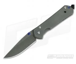 Chris Reeve Small Sebenza 21 Stainless Ladder Pattern Damascus Blade