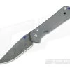 Chris Reeve Small Sebenza 21 Stainless Raindrop Pattern Damascus Blade S21-1006